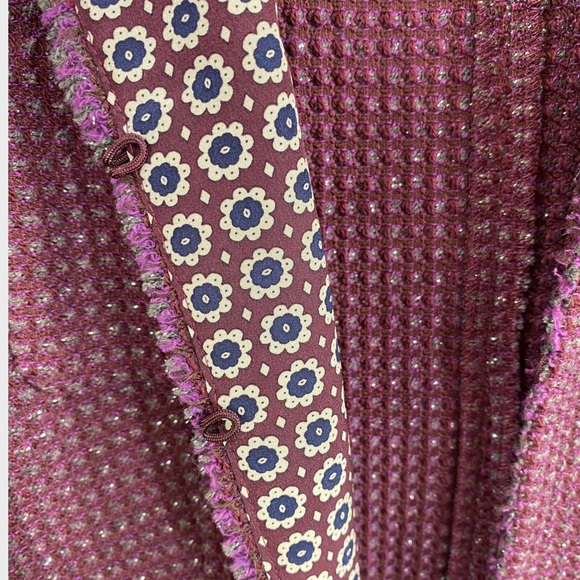 Weekend Max Mara Purple Fringe Trim Blazer Jacket US size 6 - Picture 3 of 7